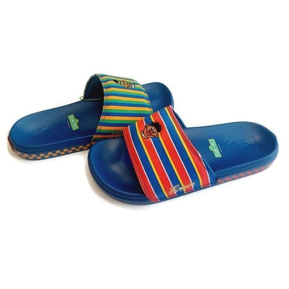 VANS X Sesame Street Ernie and Bert La Costa Slide On Sandal Mens Size 5 Slide - Picture 10 of 10